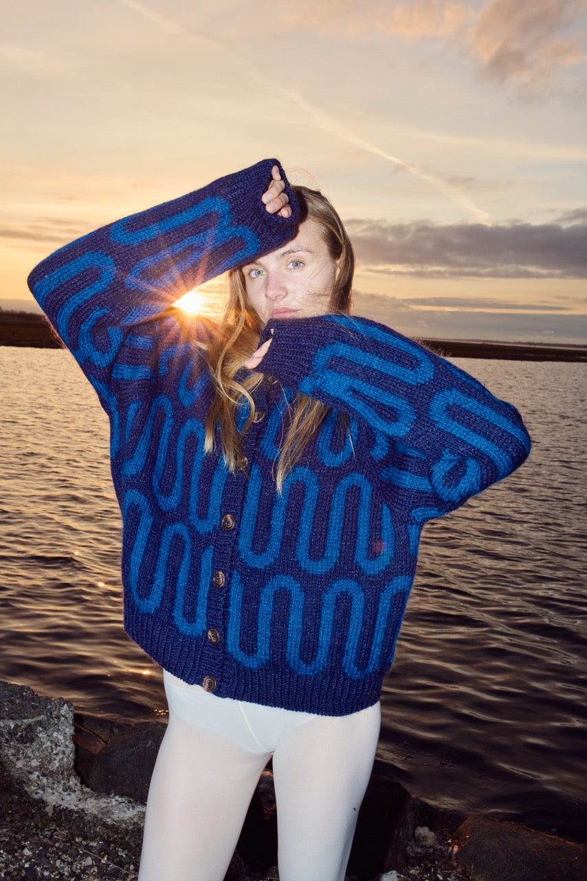 Wave Cardi — strikkekit, Fivel