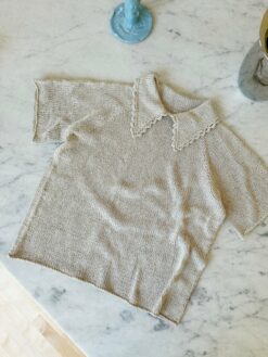 Lace Polo Tee — strikkekit
