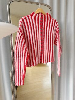 Axis Cardigan — strikkekit, ensfarvet