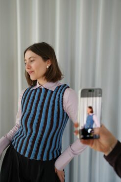 Axis Top — strikkekit, ensfarvet