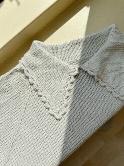Lace Polo Tee — strikkekit