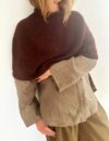 Plain Yoke Poncho — garnpakke