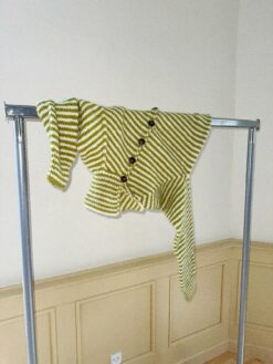 Stripe Overload Cardi — strikkekit, Heavy Merino + Soft Silk Mohair