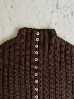 Axis Cardigan — strikkekit, ensfarvet