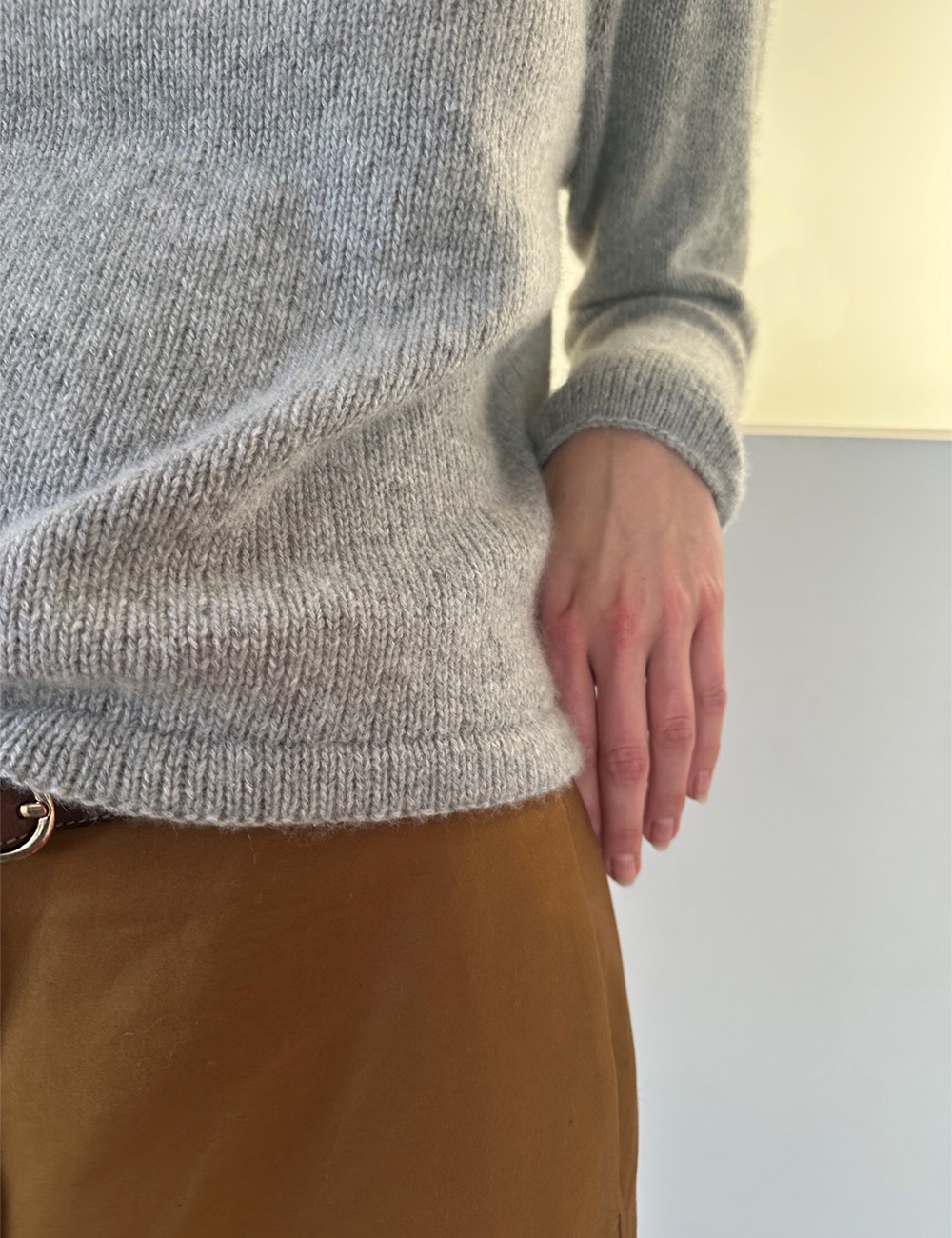 Plain Yoke Cashmere (lange ærmer) — garnpakke
