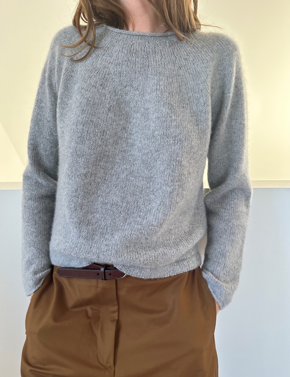 Plain Yoke Cashmere (lange ærmer) — garnpakke