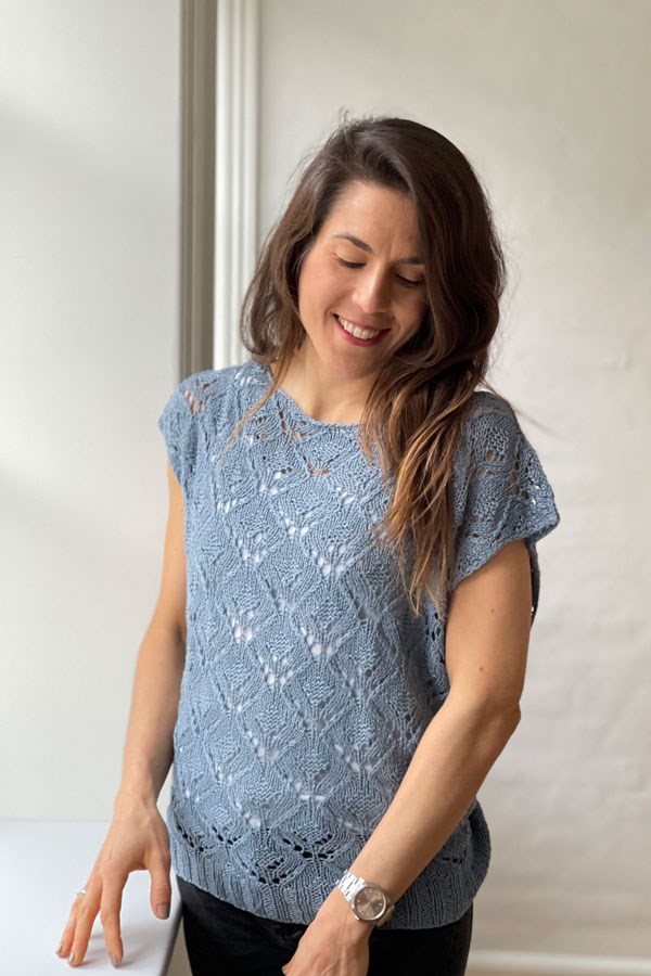Hortensia Top — strikkekit, Løvetand - Billede 8