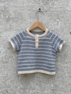 Kajas T-shirt — strikkekit, Økologisk Pimabomuld - Billede 3
