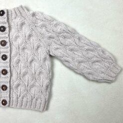 Olive Cardigan, baby — strikkekit - Billede 5