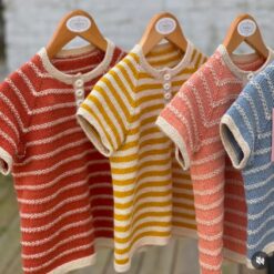 Eriks T-shirt — strikkekit, Økologisk Pimabomuld