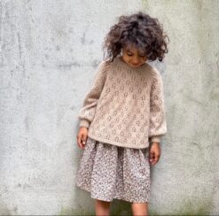 Pizza Bluse, barn — strikkekit