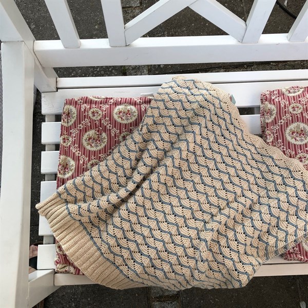Sommer Vibe Top med kontraststribe — strikkekit, Økologisk Pimabomuld - Billede 7