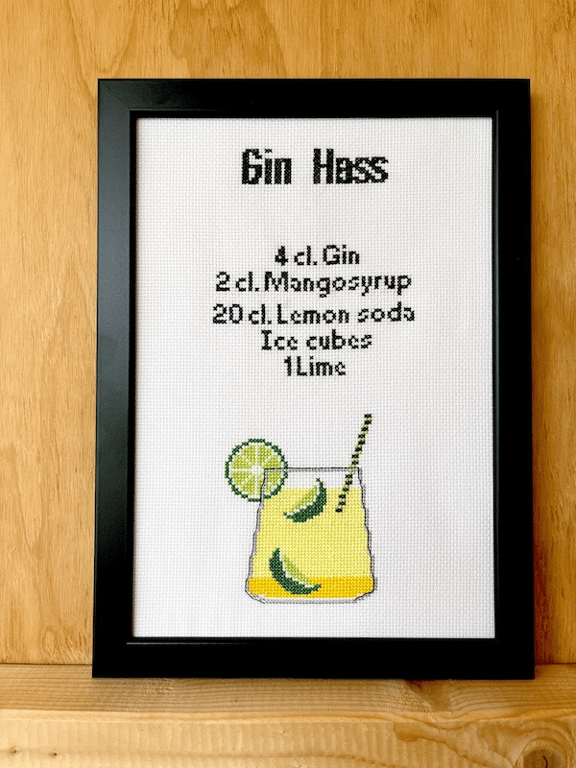 Gin Hass – broderikit fra Pomp Stitch
