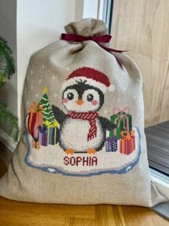 Penguin – broderikit fra Pomp Stitch