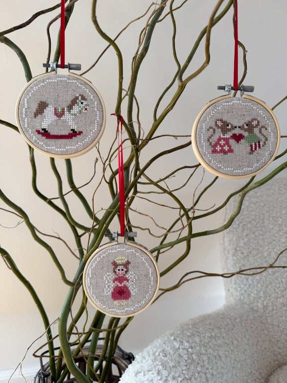 3 stk. Classic – broderikit fra Pomp Stitch