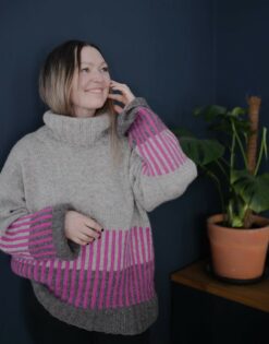 Alternative view of Simone Sweater Light - strikkekit, Fivel