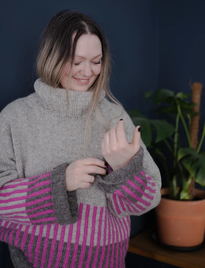 Simone Sweater Light - strikkekit, Fivel - Billede 3