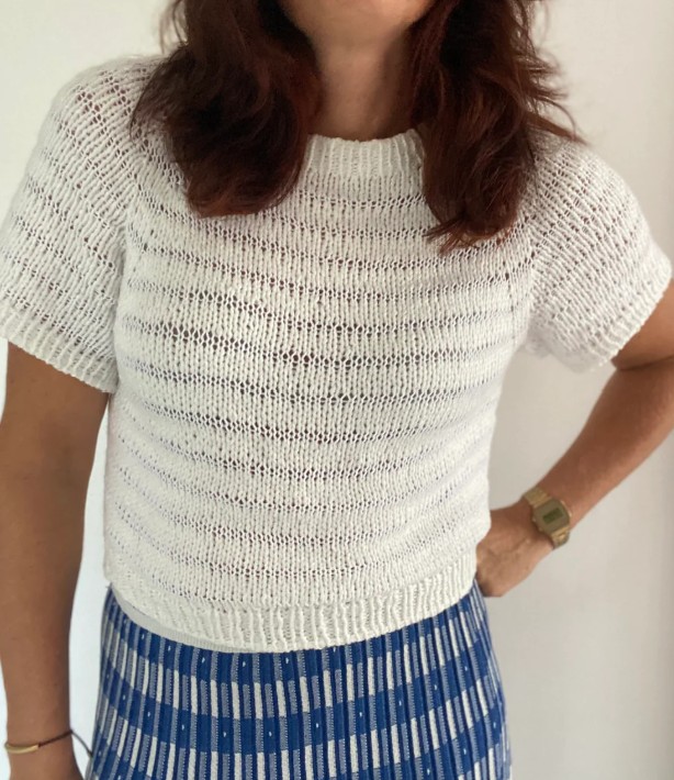 Striped Vibe Tee — garnpakke - Billede 2