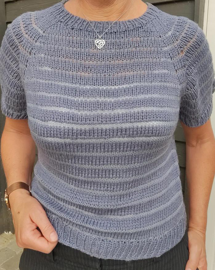 Striped Vibe Tee — garnpakke - Billede 3